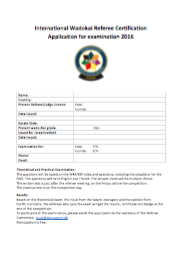 Application for examination