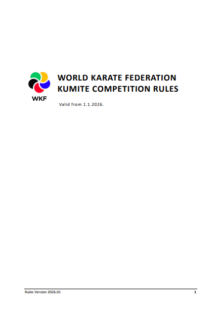WORLD KARATE FEDERATION KUMITE COMPETITION RULES