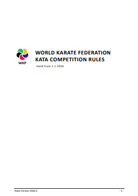 WORLD KARATE FEDERATION KATA COMPETITION RULES